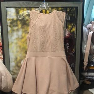 Short Blush pink romper dress